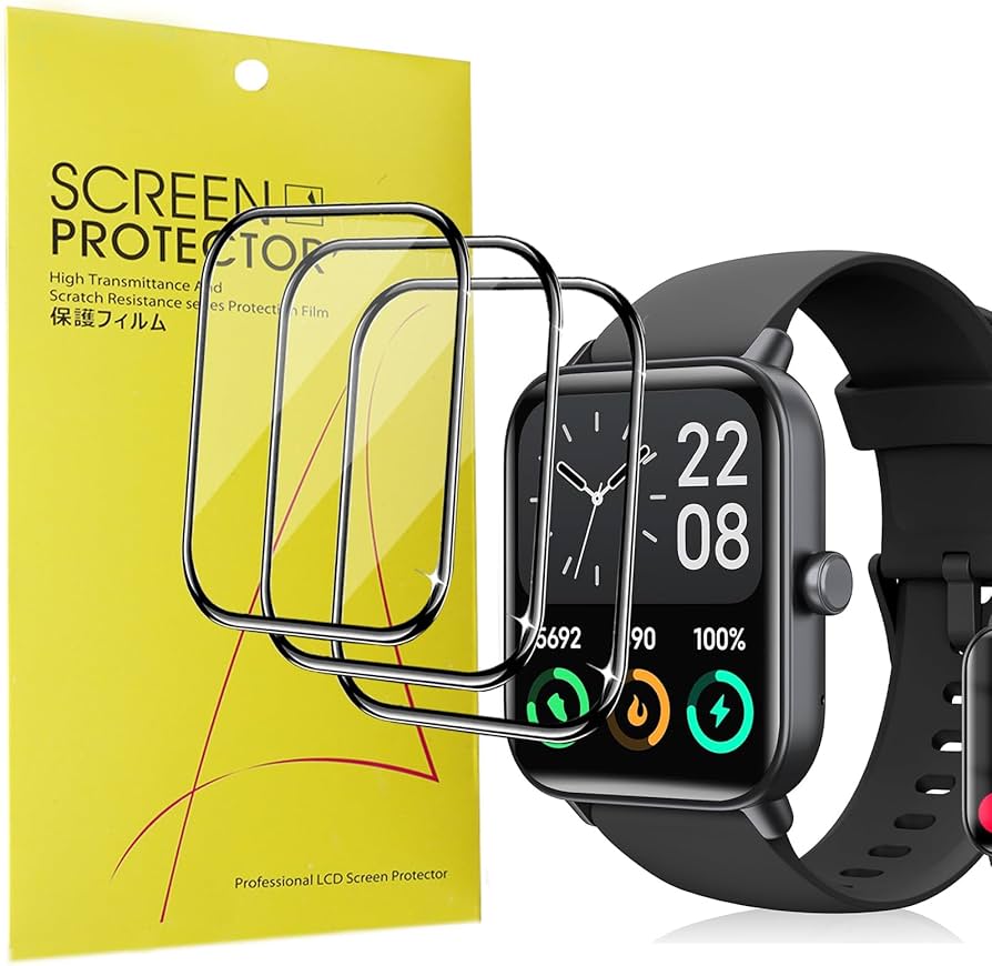 3 枚入り♡スマートウォッチ 用 保護フィルム 液晶保護フィルム Amazon.co.jp: For スマートウォッチ 2.0/2.1インチ フィルム [3枚